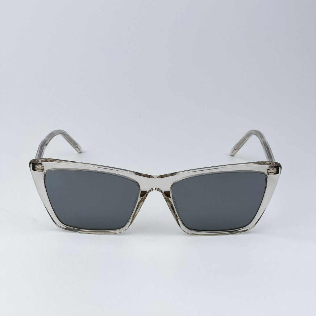 Saint Laurent Sl737 Mica Thin 004 Men Brand New Sunglasses Transparent Beige
